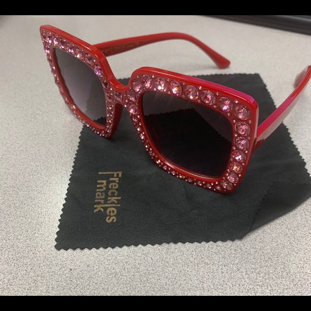 Red Bling Sunglasses